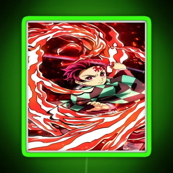 Tanjiro Kamado Kimetsu No Yaiba RGB Neon Sign