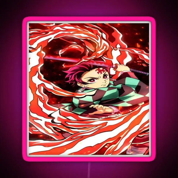 Tanjiro Kamado Kimetsu No Yaiba RGB Neon Sign
