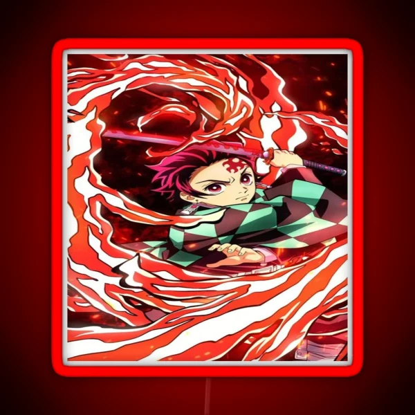 Tanjiro Kamado Kimetsu No Yaiba RGB Neon Sign