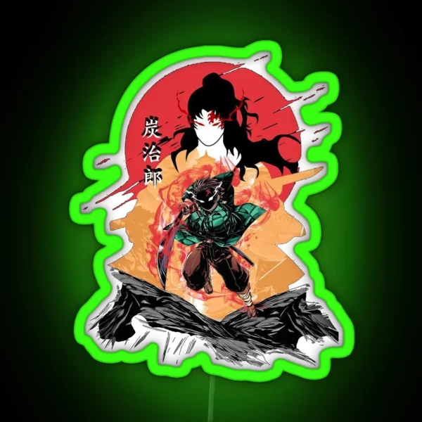 Tanjiro Kamado Kimetsu No Yaiba RGB Neon Sign