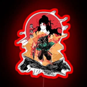 Tanjiro Kamado Kimetsu No Yaiba RGB Neon Sign