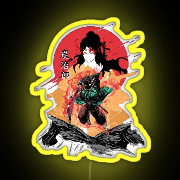 Tanjiro Kamado Kimetsu No Yaiba RGB Neon Sign