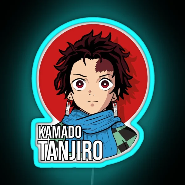 Tanjiro Kamado Kimetsu No Yaiba RGB Neon Sign