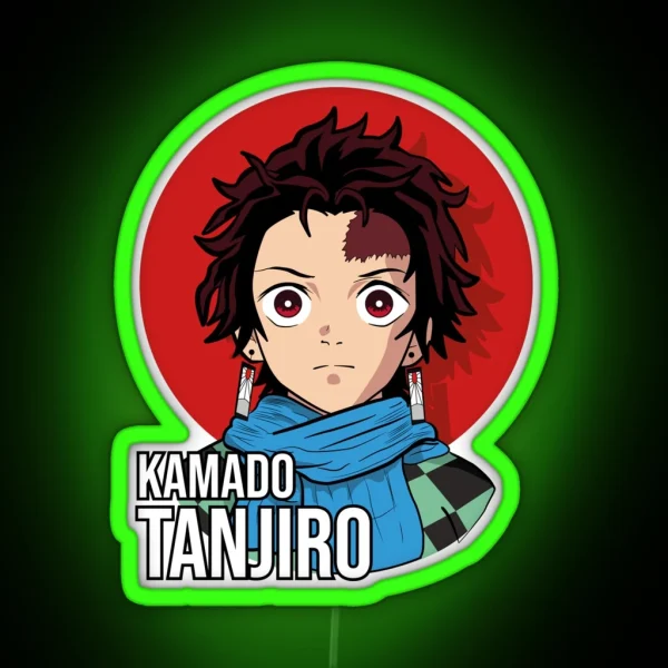 Tanjiro Kamado Kimetsu No Yaiba RGB Neon Sign