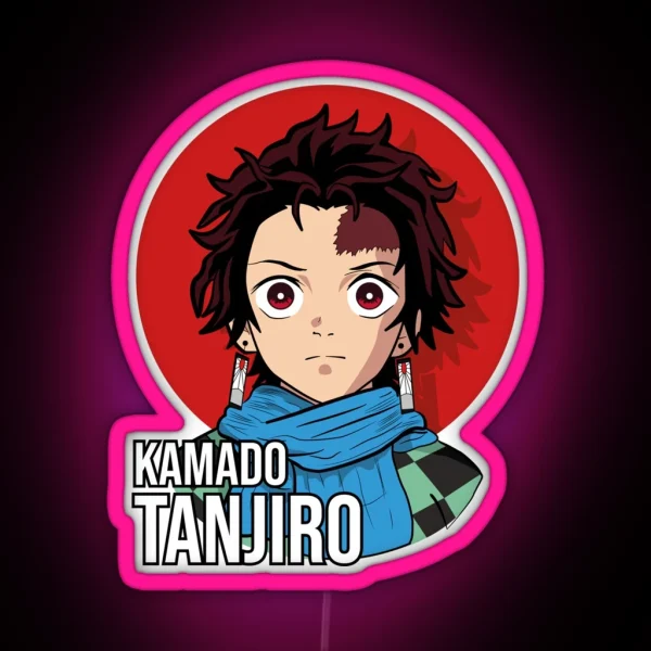 Tanjiro Kamado Kimetsu No Yaiba RGB Neon Sign