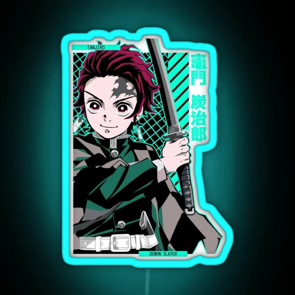 Tanjiro Kamado Kimetsu No Yaiba RGB Neon Sign