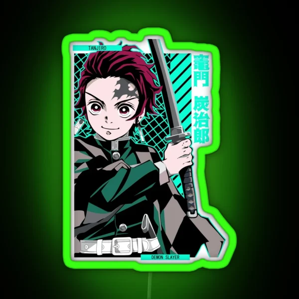 Tanjiro Kamado Kimetsu No Yaiba RGB Neon Sign