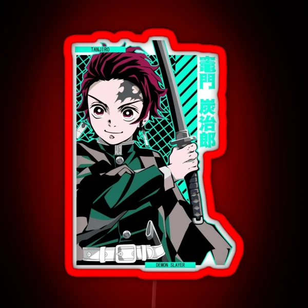 Tanjiro Kamado Kimetsu No Yaiba RGB Neon Sign