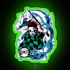 Tanjiro Kamado Kimetsu No Yaiba RGB Neon Sign