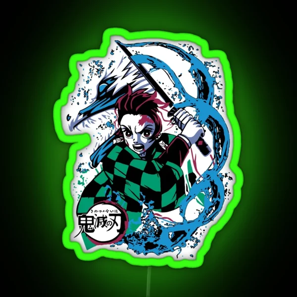 Tanjiro Kamado Kimetsu No Yaiba RGB Neon Sign