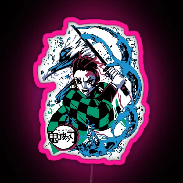 Tanjiro Kamado Kimetsu No Yaiba RGB Neon Sign