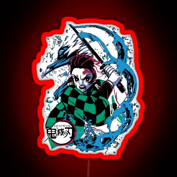 Tanjiro Kamado Kimetsu No Yaiba RGB Neon Sign