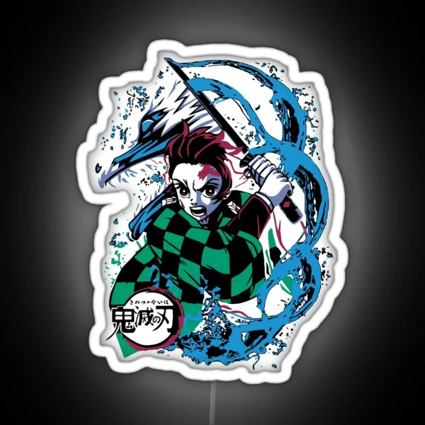 Tanjiro Kamado Kimetsu No Yaiba RGB Neon Sign