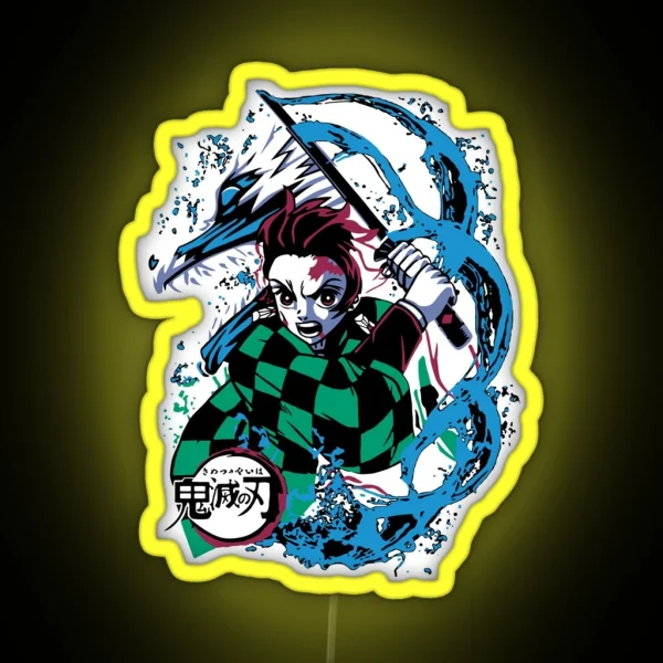 Tanjiro Kamado Kimetsu No Yaiba RGB Neon Sign