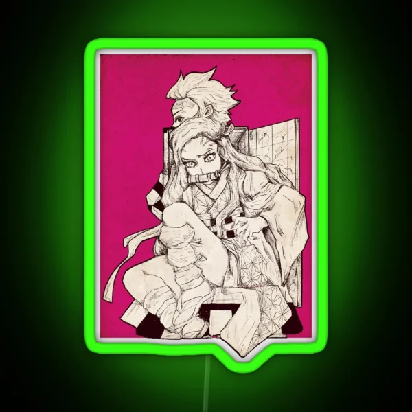 Tanjiro Kamado RGB Neon Sign