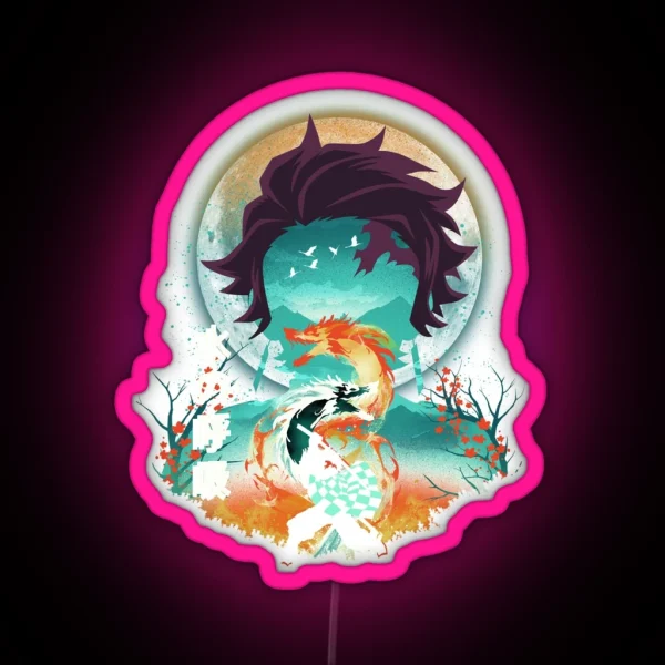 Tanjiro Landscape RGB Neon Sign