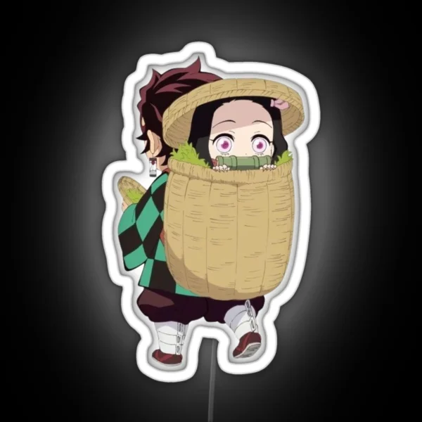 Tanjiro Nezuko Kamado Demon Slayers RGB Neon Sign
