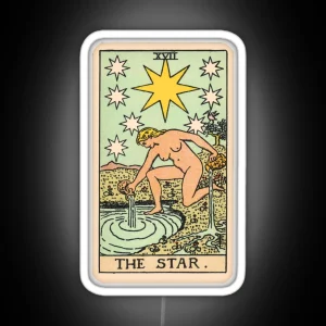 Tarot Card The Star RGB Neon Sign