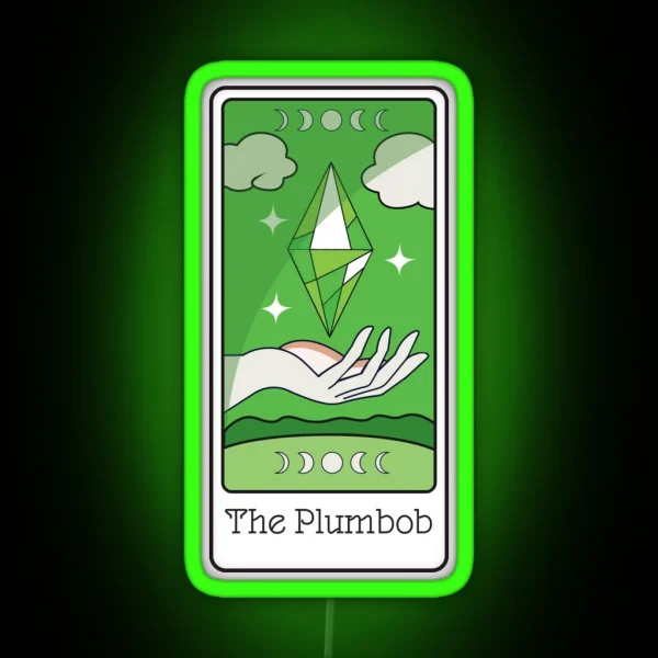 Tarot Plumbob RGB Neon Sign