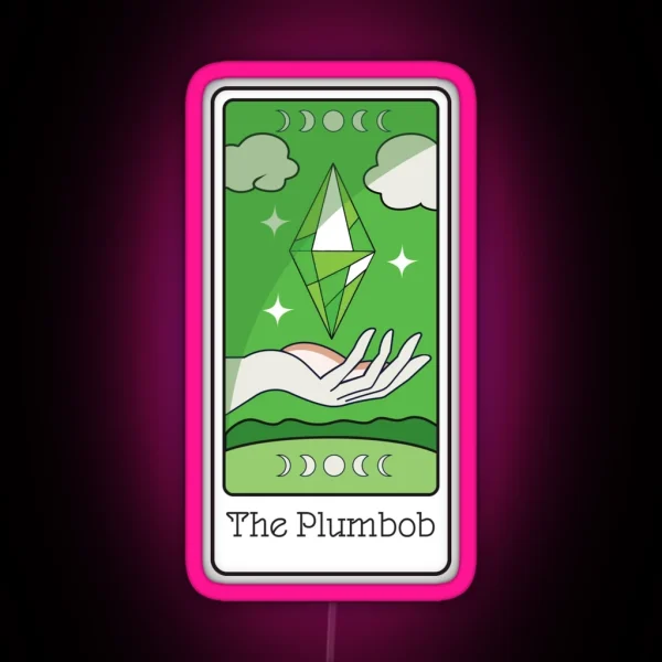 Tarot Plumbob RGB Neon Sign