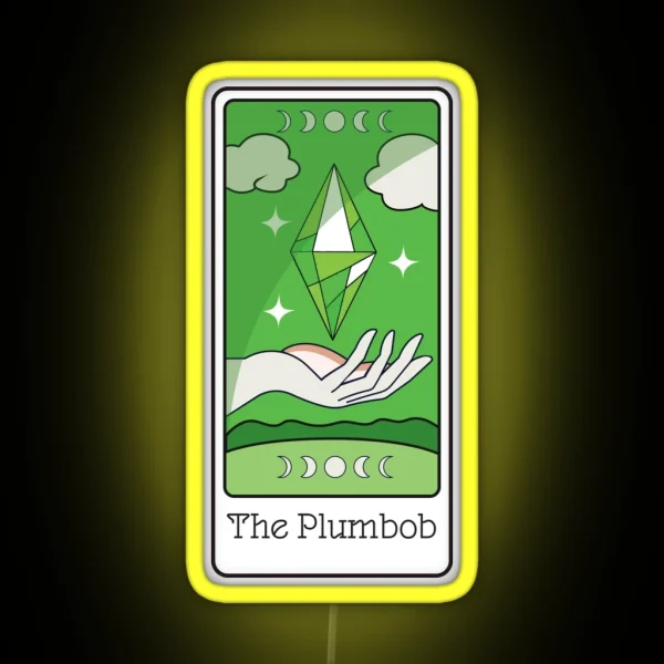 Tarot Plumbob RGB Neon Sign