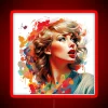Taylor Swift's modern graphics neon sign featuring bold red colorway.