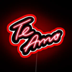 Te Amo Neon Sign RGB Neon Sign