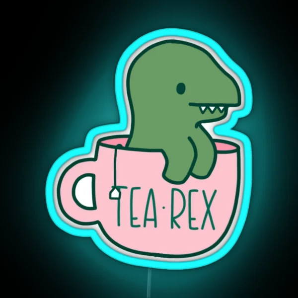 Tea Rex RGB Neon Sign