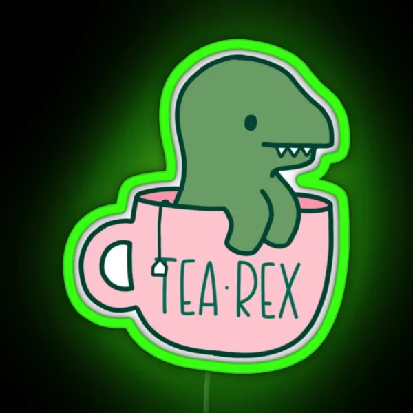 Tea Rex RGB Neon Sign