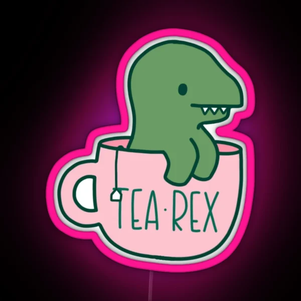 Tea Rex RGB Neon Sign