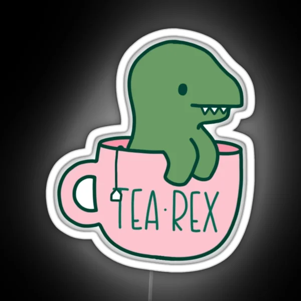 Tea Rex RGB Neon Sign