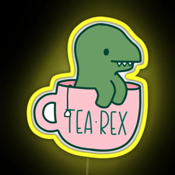 Tea Rex RGB Neon Sign