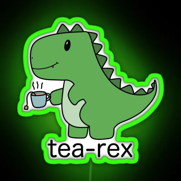 Tea Rex RGB Neon Sign