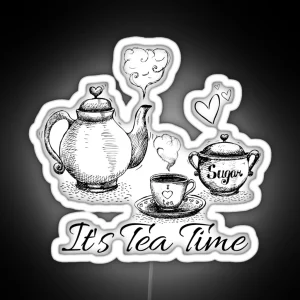 Tea Time Framed RGB Neon Sign