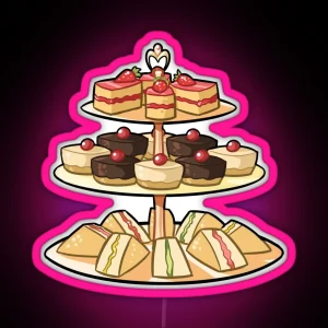 Tea Time Kawaii RGB Neon Sign