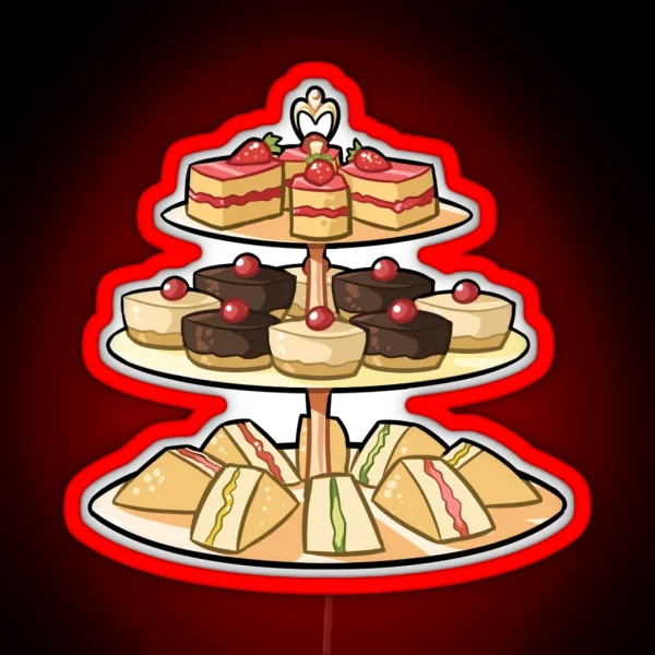 Tea Time Kawaii RGB Neon Sign