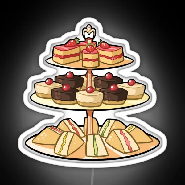 Tea Time Kawaii RGB Neon Sign