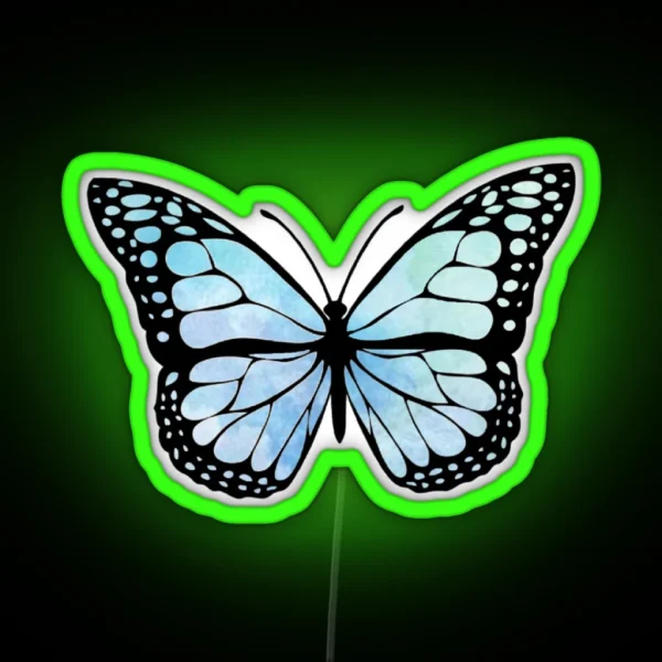 Teal Butterfly RGB Neon Sign