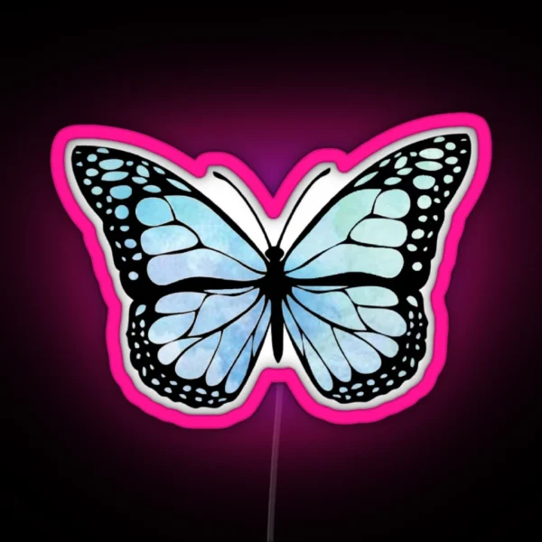 Teal Butterfly RGB Neon Sign
