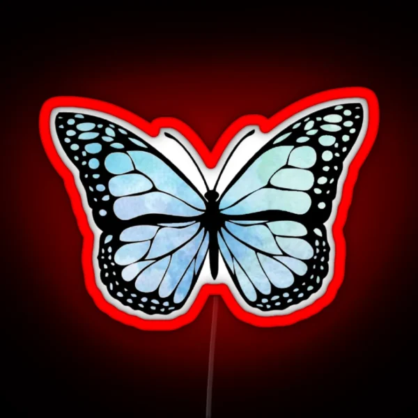 Teal Butterfly RGB Neon Sign