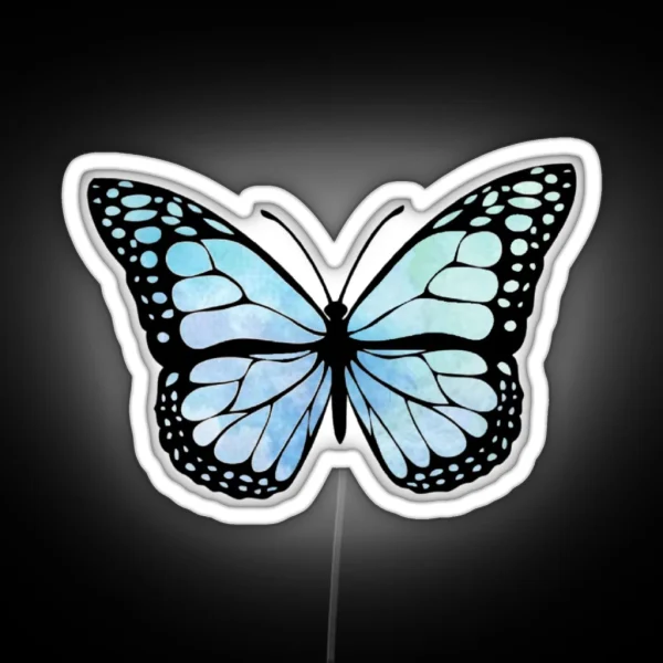 Teal Butterfly RGB Neon Sign