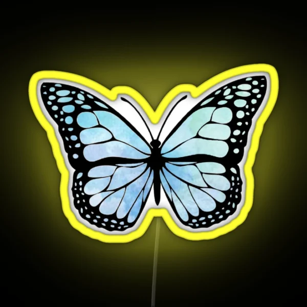 Teal Butterfly RGB Neon Sign