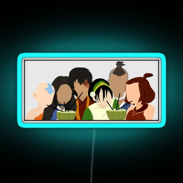 Team Avatar Friends RGB Neon Sign