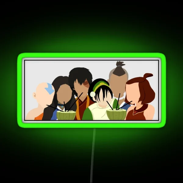 Team Avatar Friends RGB Neon Sign
