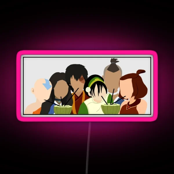 Team Avatar Friends RGB Neon Sign