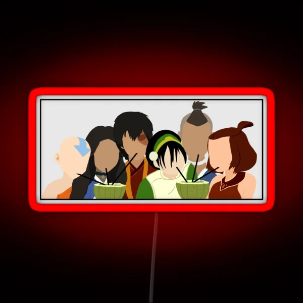 Team Avatar Friends RGB Neon Sign