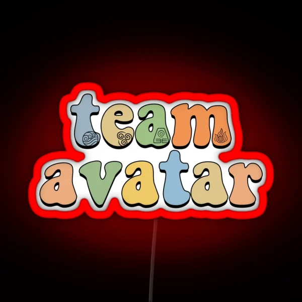 Team Avatar RGB Neon Sign