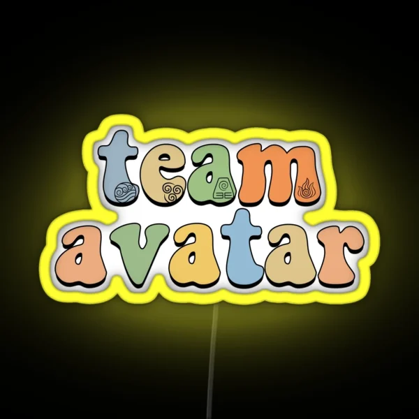 Team Avatar RGB Neon Sign