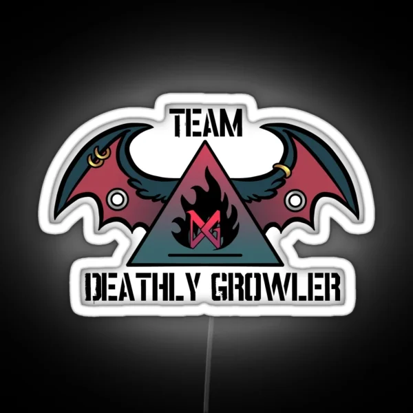 Team Deathly Growler Goatlings RGB Neon Sign