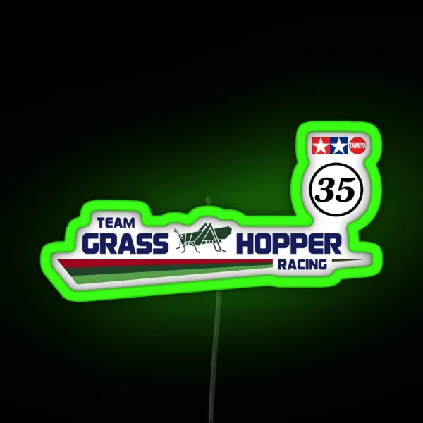 Team Grass Hopper Racing RGB Neon Sign